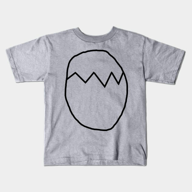 Minimal Easter Egg Kids T-Shirt by ellenhenryart